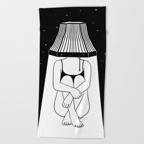 Alone Beach Towel