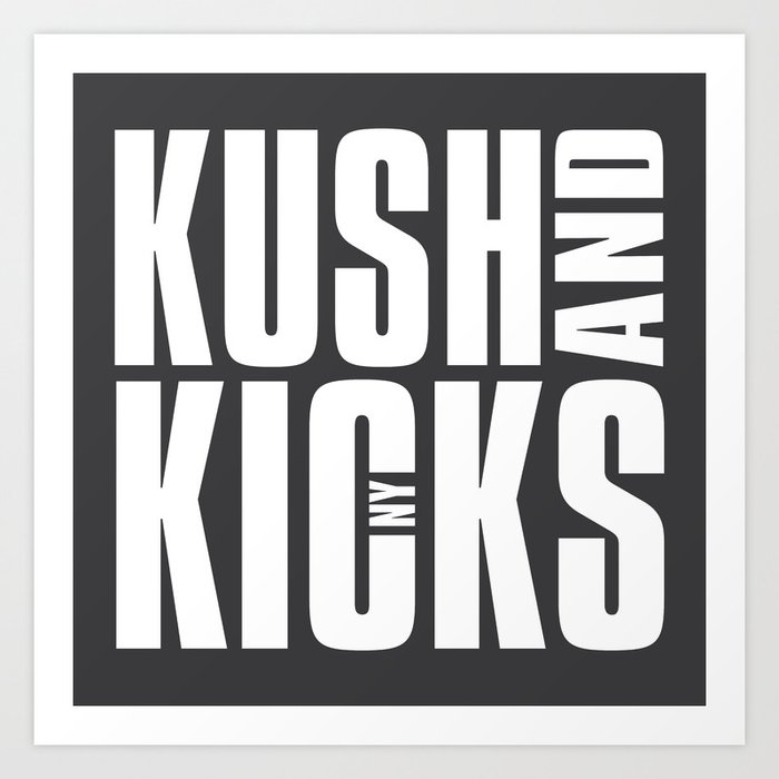 Kush and Kicks Block Stack Art Print