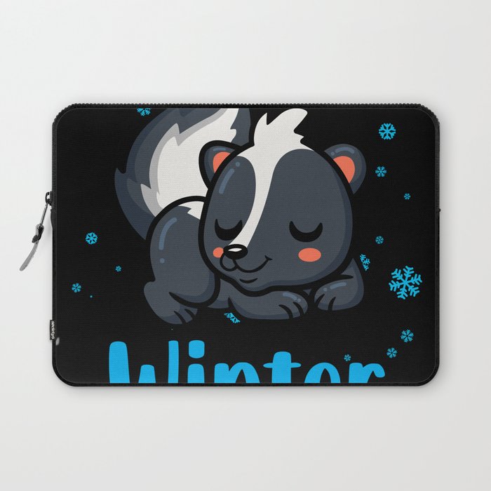 Wake me up when Winter ends Skunk Laptop Sleeve