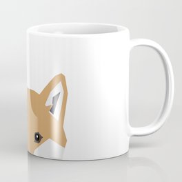 Shiba Inu peeking dog head pet art shibas unique pure breed gifts Coffee Mug