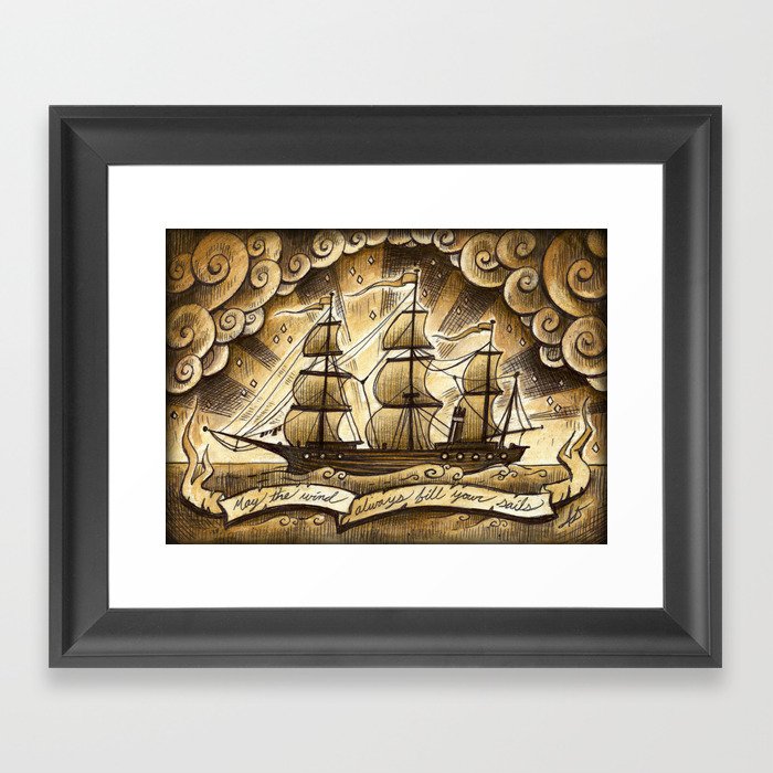 Sailing Winds Framed Art Print