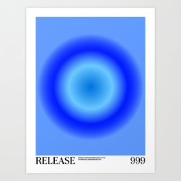 Gradient Angel Numbers: Release Art Print
