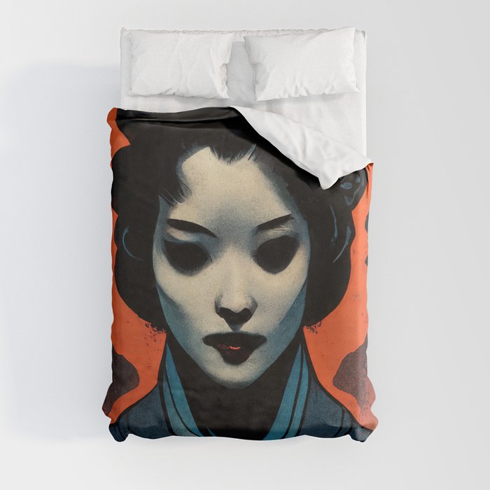 The Ancient Spirit of the Geisha Duvet Cover