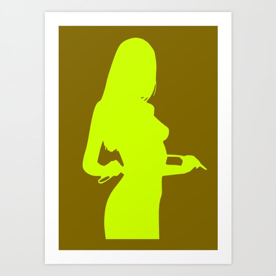 silhouette 3 Art Print