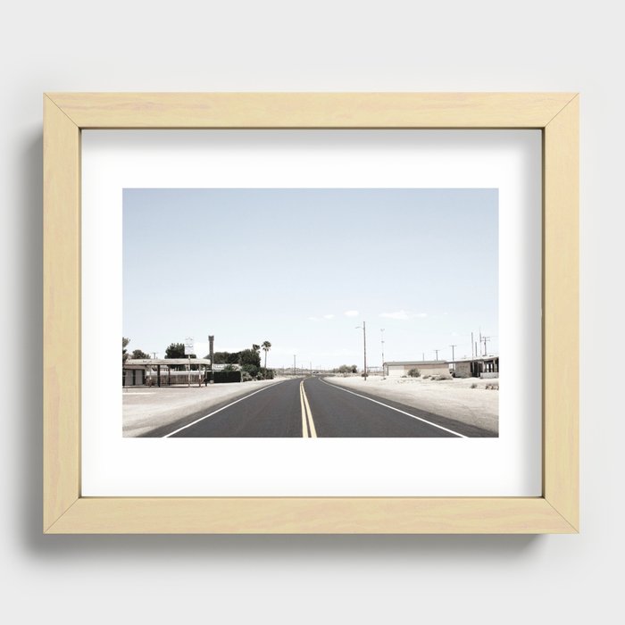 road to nowhere Recessed Framed Print
