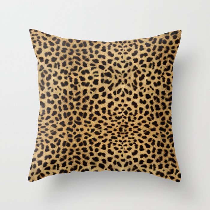 Cheetah new arrivals throw pillow