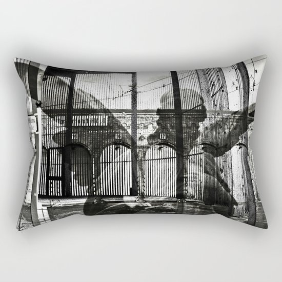 The unexpected arrival of the angels Rectangular Pillow