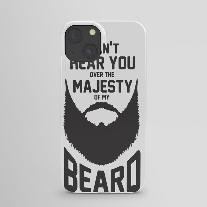 The Majestic Beard - Black iPhone Case