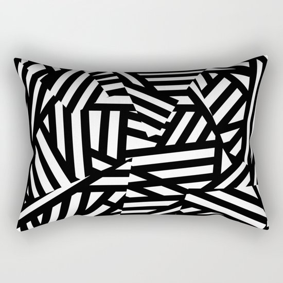 Simply Black and White 1 Rectangular Pillow