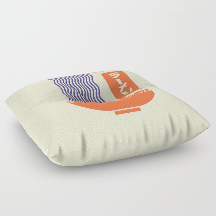 Ramen Minimal - Cream Floor Pillow