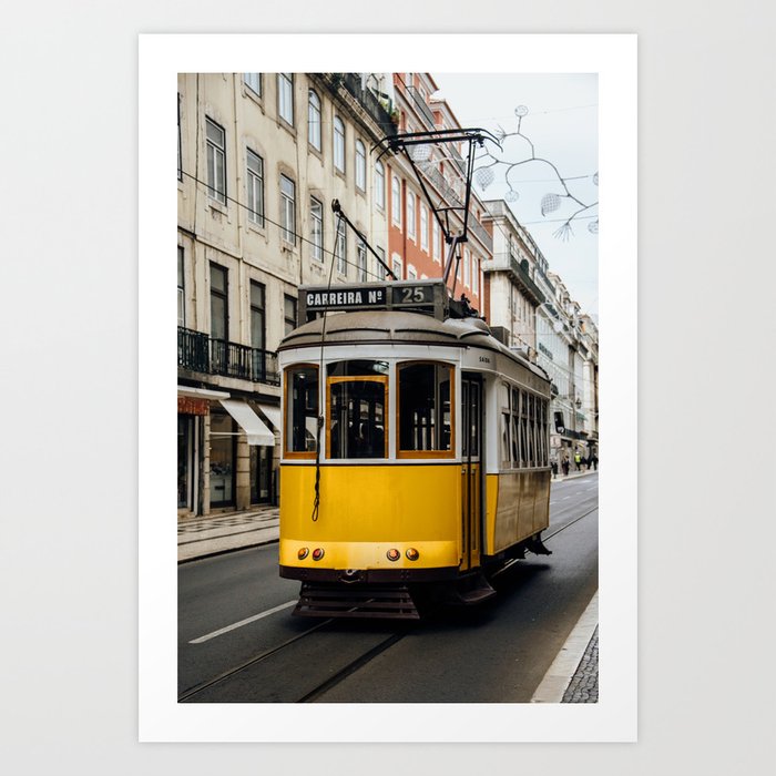 Tram in Lisbon Art Print