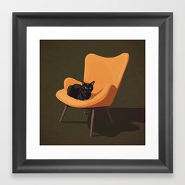 Cats on Chairs Collection ⋕3 Framed Art Print