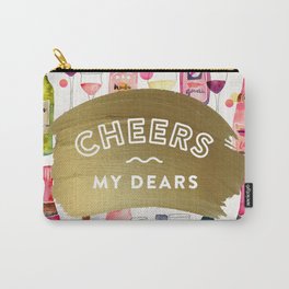 Cheers My Dears – Gold Carry-All Pouch