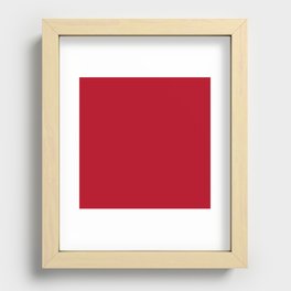 Black and Red Broadbill Red Recessed Framed Print