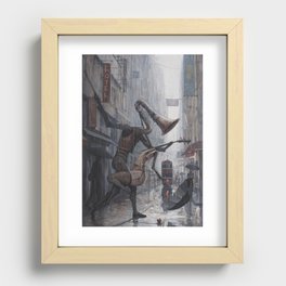 Life is a Dance in The Rain III Recessed Framed Print
