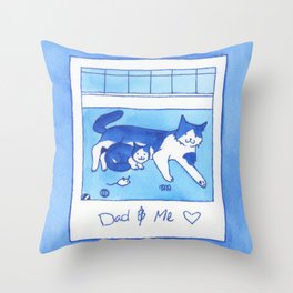 Dad and Me Throw Pillow