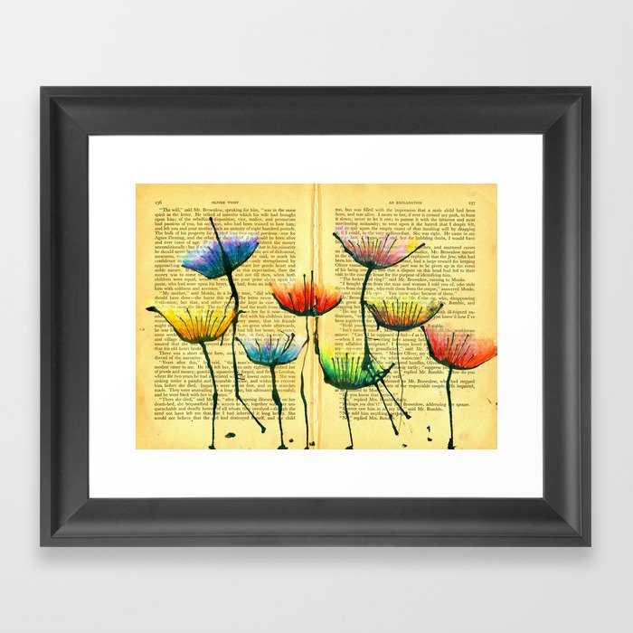 Eruptions of Colour In My Head Framed Art Print