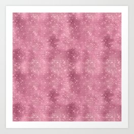 Glamorous Bling Pink Luxury Pattern Art Print