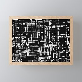 Monochrome After Mondrian Framed Mini Art Print