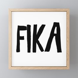 Fika Sweden Swedish Coffee Break Framed Mini Art Print