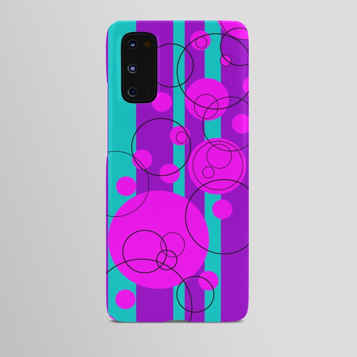 Turquoise and Violet Retro Android Case
