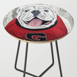 UGA Bulldog Side Table
