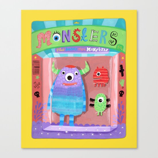 Monsters Canvas Print