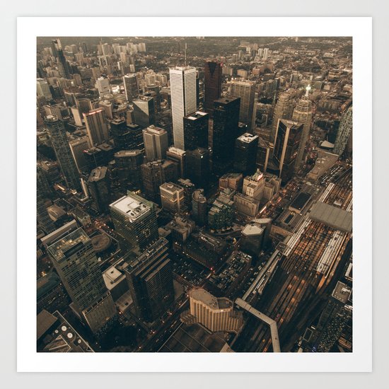 NYC from above - Ariel Image Art Print
