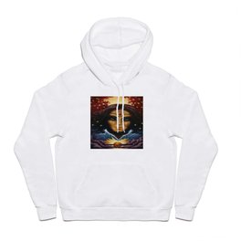 ElvenKing of Passion and Temper Hoody | Fantasy, Passion, Red, Regal, Painting, Sunset, Acrylic 