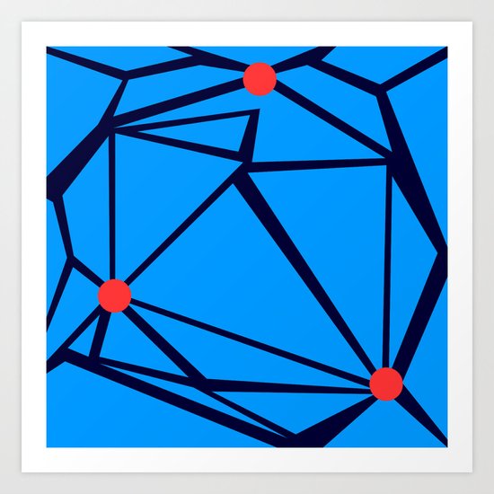 3 Red Dots Art Print