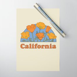 California Poppies Wrapping Paper