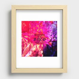 CALLED TO BE BOLD Floral Abstract Christian Typography Scripture Jesus God Hot Pink Purple Fuchsia Recessed Framed Print