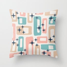 Mid Century Modern Geometric Abstract 195 Throw Pillow