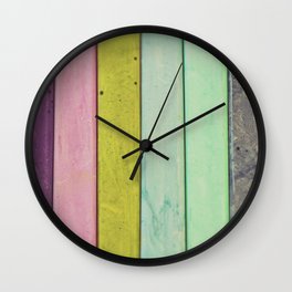 Jewel Tones Wall Clock | Coolcolors, Color, Strip, Digital, Colorful, Yellow, Artsupplies, Aqua, Pattern, Blue 