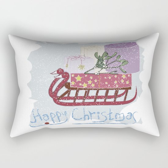 Retro . Vintage. . The Feast Of The Nativity . Rectangular Pillow