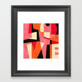 L_O_V_E Framed Art Print