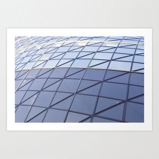 The Gherkin Abstract Art Print