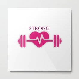 Strong Women Metal Print | Breastcancerawareness, Popart, Female, Graphicdesign, Digital, Strongheart, Breastcancer, Vector, Strong, Strongwomen 