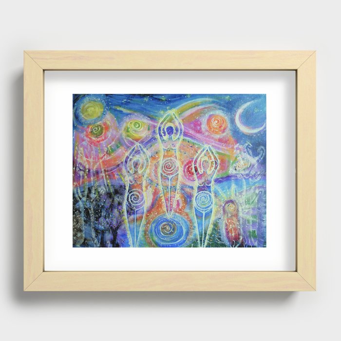 Sisterhood of the divine feminine Recessed Framed Print