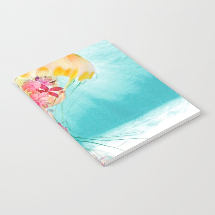 Jellyfish with Flowers Notebook