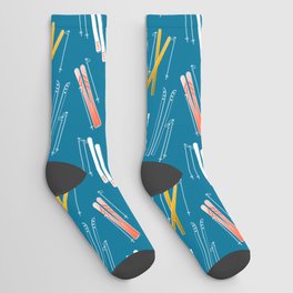 Colorful Ski Pattern Socks