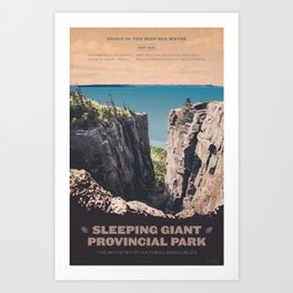 Sleeping Giant Provincial Park Art Print