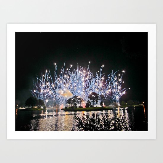 Firework Art Print