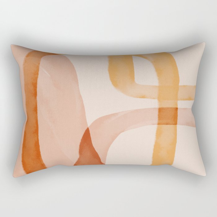 The Desert Shapes Rectangular Pillow