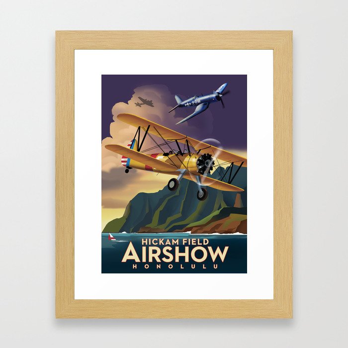 Hickham Field Airshow Framed Art Print