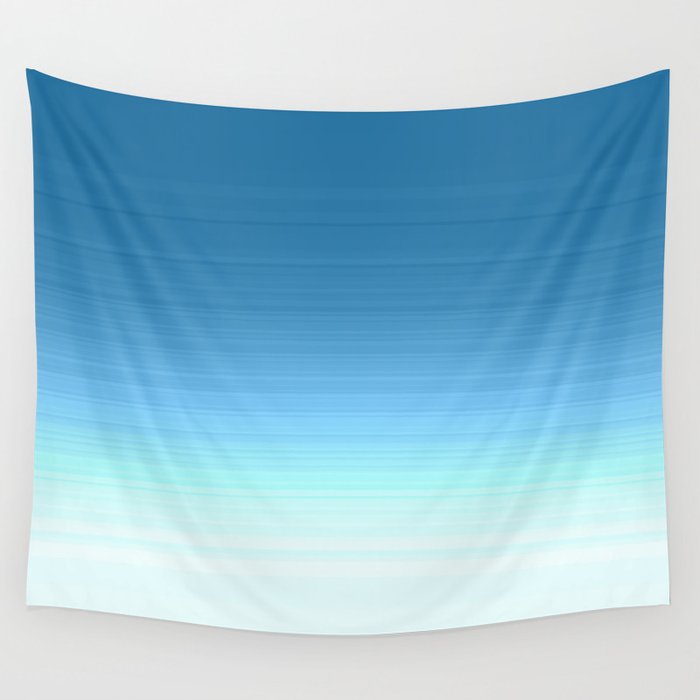 Sea blue Ombre Wall Tapestry