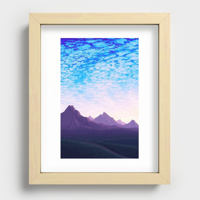 Mountainz Recessed Framed Print