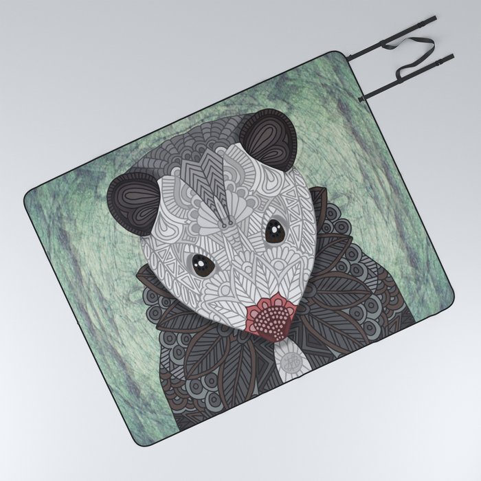 Ornate Opossum Picnic Blanket