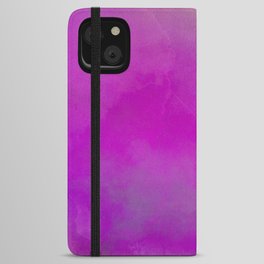 Abstract watercolor purple iPhone Wallet Case