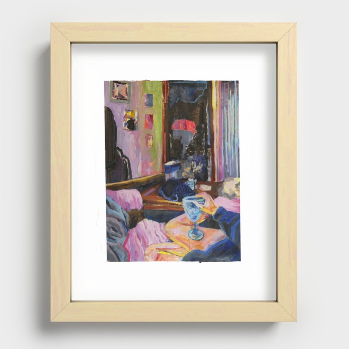 Late Night, New Home Recessed Framed Print